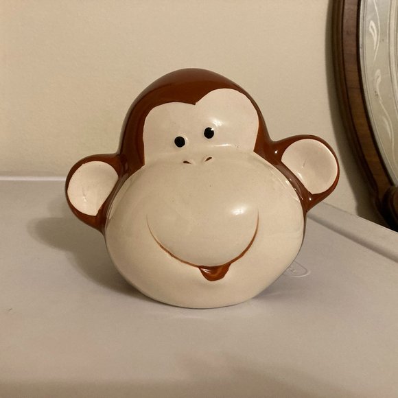 Monkey Ceramic Piggy Bank - Picture 1 of 3